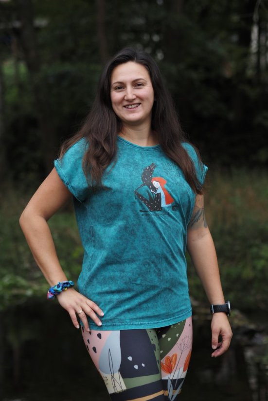 Tričko ACID WASHED Dogs & wine