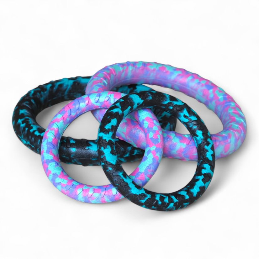 Plovoucí kruh FOAM RING - Barva kruhu: Cyan-black camo, Velikost: Velký (29 cm)