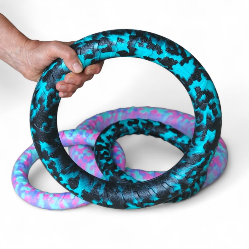 Plovoucí kruh FOAM RING - Barva kruhu: Cyan-black camo, Velikost: Velký (29 cm)