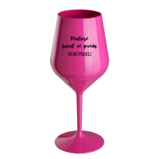 NEROZBITNÁ SKLENIČKA NA VÍNO Život se psem 470 ml