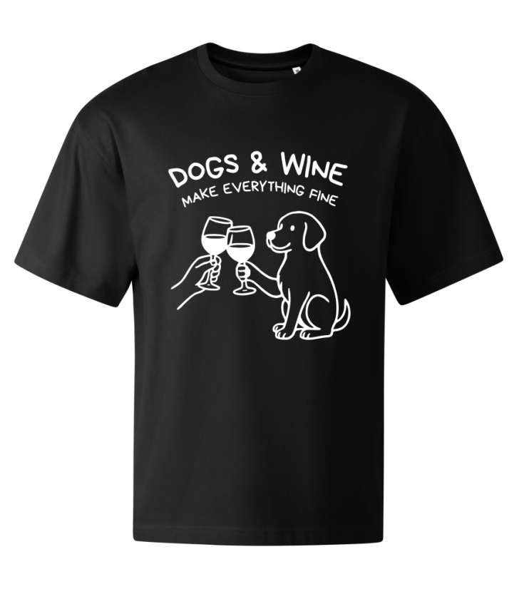 Tričko STAGE UNISEX Dogs & wine