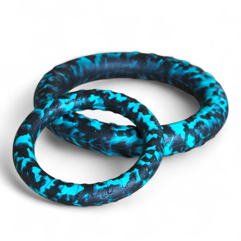 Plovoucí kruh FOAM RING - Barva kruhu: Cyan-black camo, Velikost: Velký (29 cm)