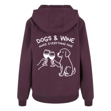 Mikina FLUFFY Dogs & wine