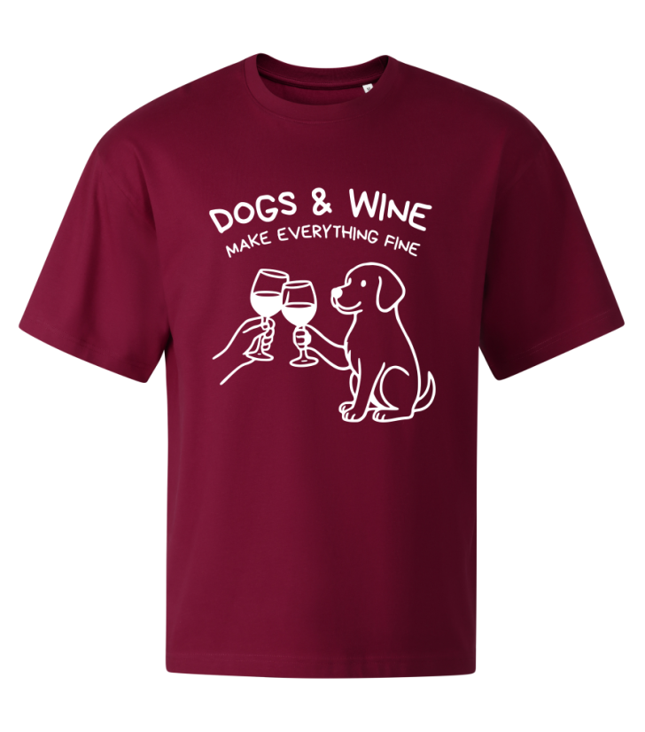 Tričko STAGE UNISEX Dogs & wine
