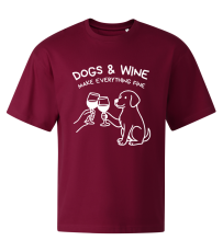 Tričko STAGE UNISEX Dogs & wine